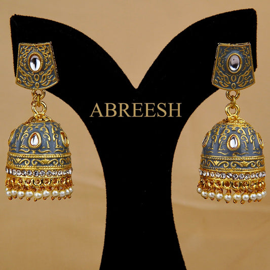 RACHNA Jhumkay Graphite&Gold