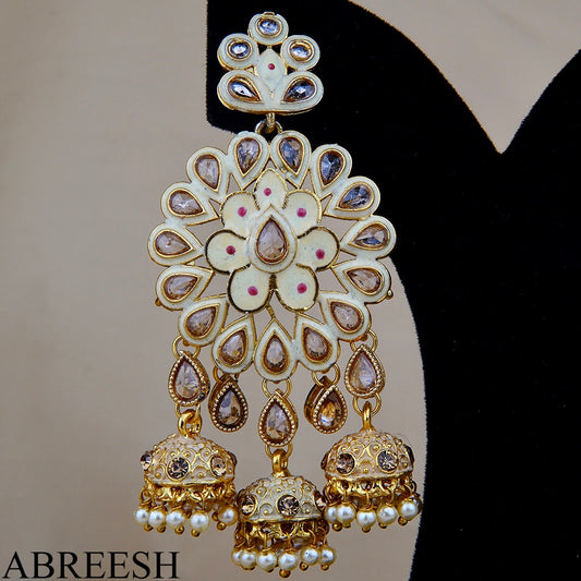 Rashk Jhumkay Beige